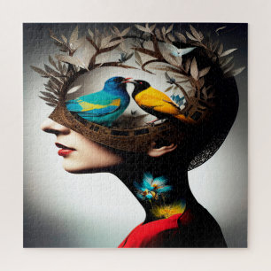 Inside Her Head Birds 2 Jigsaw Puzzle