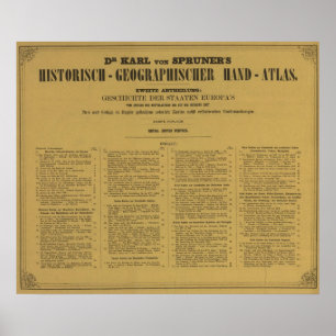 Inside Historischgeographischer Hand Atlas Poster