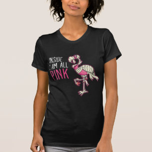Inside I Am All Pink Flamingo Funny Flamingo T-Shirt