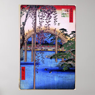 Inside Kameido Tenjin Shrine (亀戸天神境内) Poster