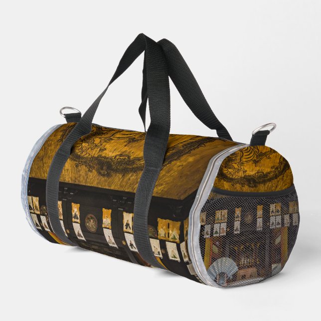 Inside Konchi-In temple, Kyoto Duffle Bag (Right Corner)