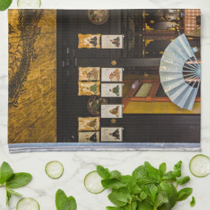 Inside Konchi-In temple, Kyoto Tea Towel
