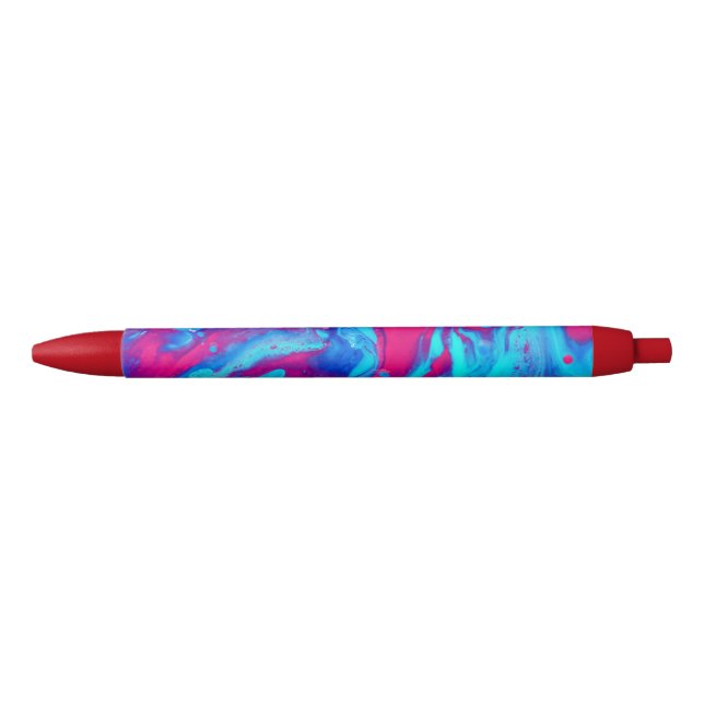 Inside of a lava lamp black ink pen (Front)