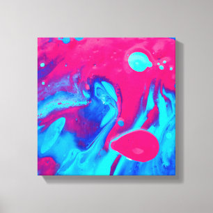 Inside of a lava lamp canvas print