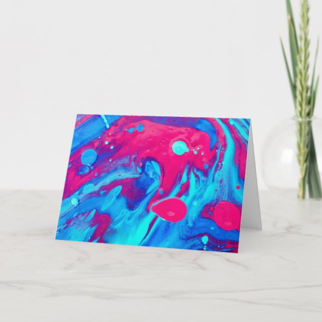 Inside of a lava lamp card (Front)