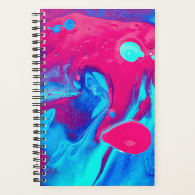 Inside of a lava lamp planner (Front)