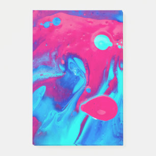 Inside of a lava lamp post-it notes