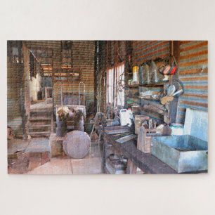 Inside Outback shearing shed, Western Australia Jigsaw Puzzle