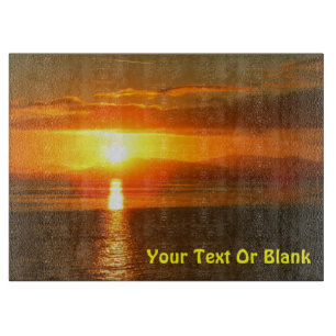 Inside Passage Sunset Cutting Board