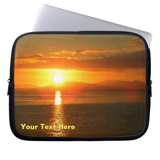 Inside Passage Sunset Laptop Sleeve (Front)