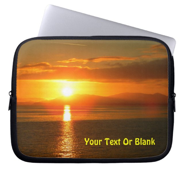 Inside Passage Sunset Laptop Sleeve (Front)