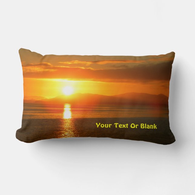 Inside Passage Sunset Lumbar Cushion (Front)