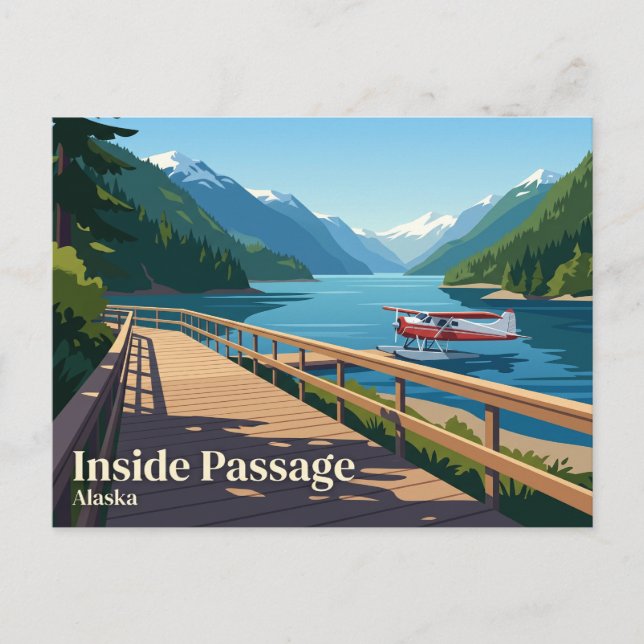 Inside Passage USA Postcard (Front)