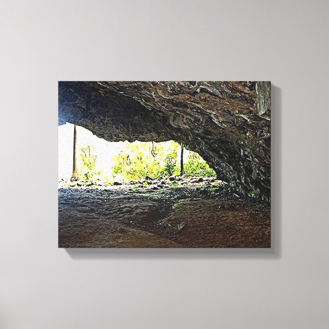 Inside the Cave photo created as a  Canvas Print (Front)