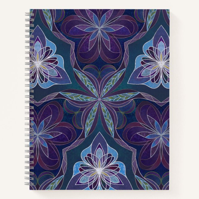 "Inside the Magnolia Mirror" Spiral Notebook (Front)