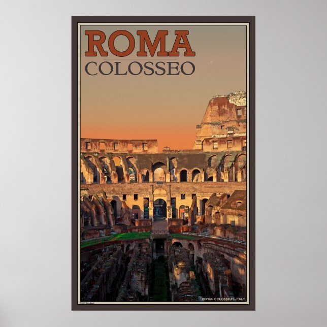 Inside the Roman Colosseum Poster (Front)