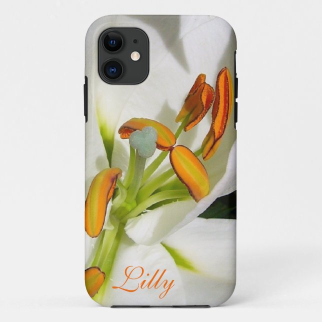 Inside the White Lily iPhone 5 Case *personalise* (Back)