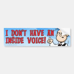 Inside Voice Bumper Sticker