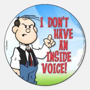 Inside Voice Classic Round Sticker