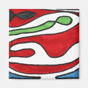 "Insides Out" Abstract Art Magnet