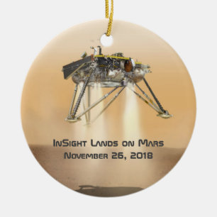InSight Landing on Mars Ceramic Tree Decoration