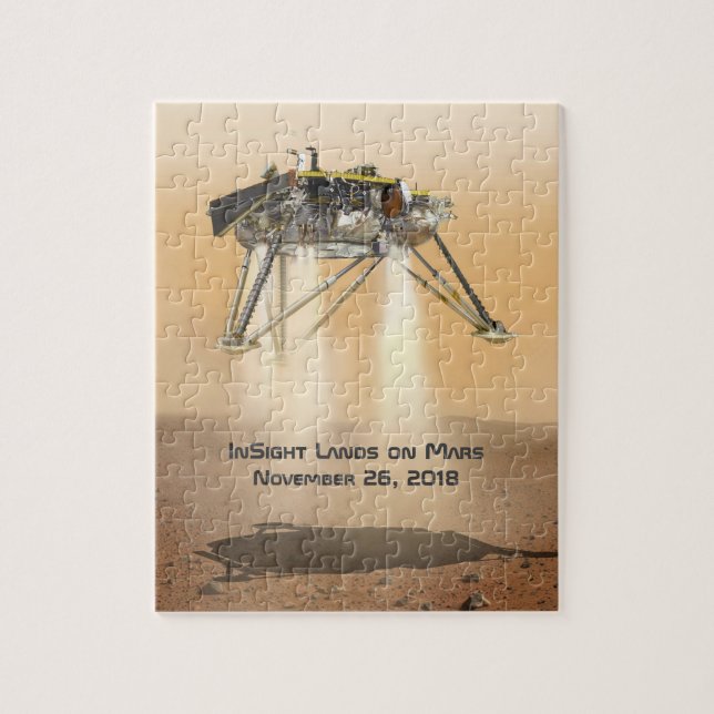 InSight Landing on Mars Jigsaw Puzzle (Vertical)