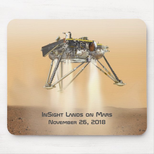 InSight Landing on Mars Mouse Pad (Front)