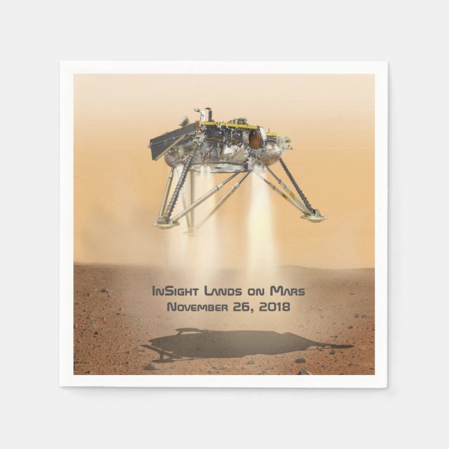 InSight Landing on Mars Napkin (Front)
