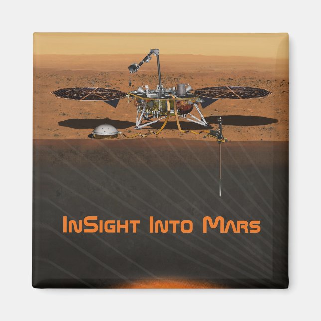 InSight Mars Lander Mission Magnet (Front)
