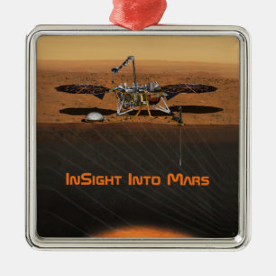 InSight Mars Lander Mission Metal Tree Decoration