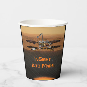 InSight Mars Lander Mission Paper Cups