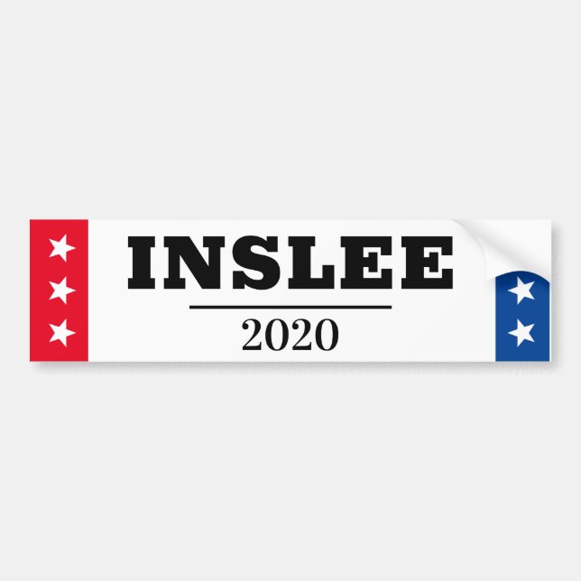 INSLEE 2020 BUMPER STICKER (Front)