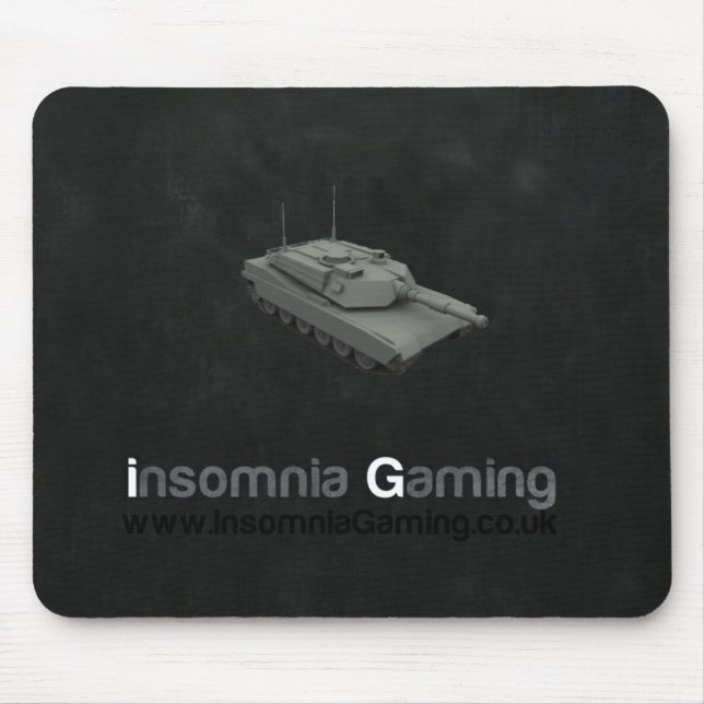 Insomnia Gaming Tank Mousemat. Mouse Pad (Front)
