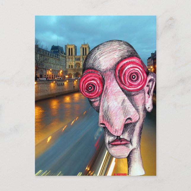 Insomniac headed for Notre Dame Postcard (Front)