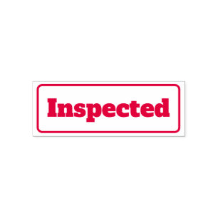 Inspected Custom Business Stationary Simple Self-inking Stamp