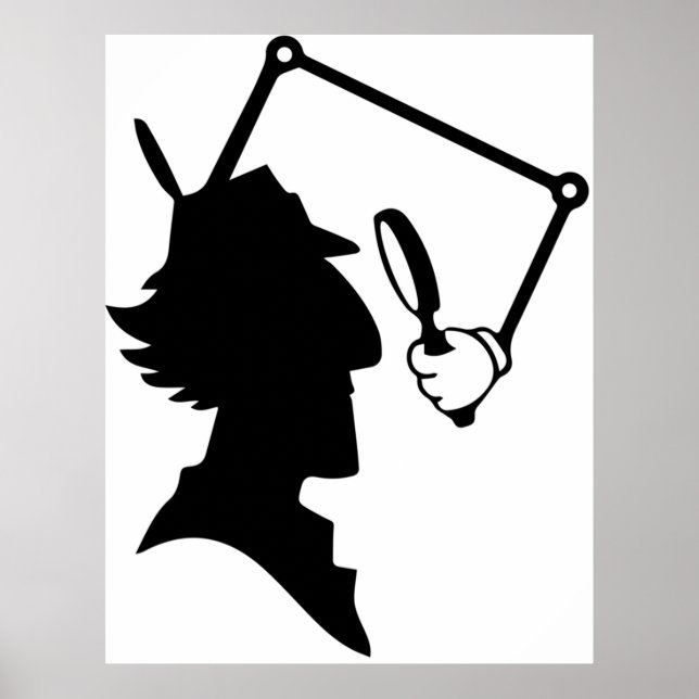 Inspector Gadget silhouette Poster (Front)
