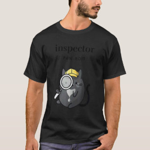 Inspector Pawroit Women's Detective Cat with Magn T-Shirt
