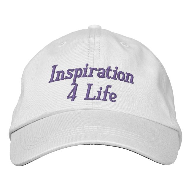 Inspiration 4 Life Personalised Adjustable Hat (Front)