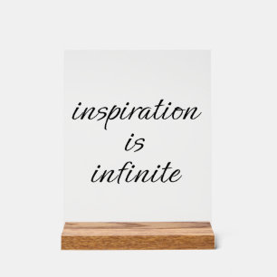 Inspiration Acrylic Sign