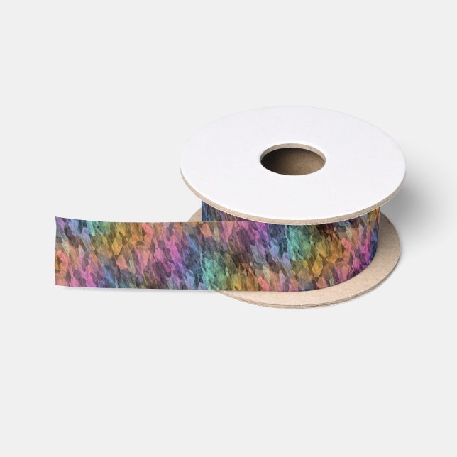 inspiration antechamber - rainbow crystal : satin ribbon (Spool)