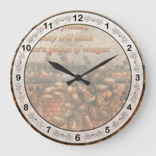 Inspiration - Apiary - Bee's - Sweet success Large Clock