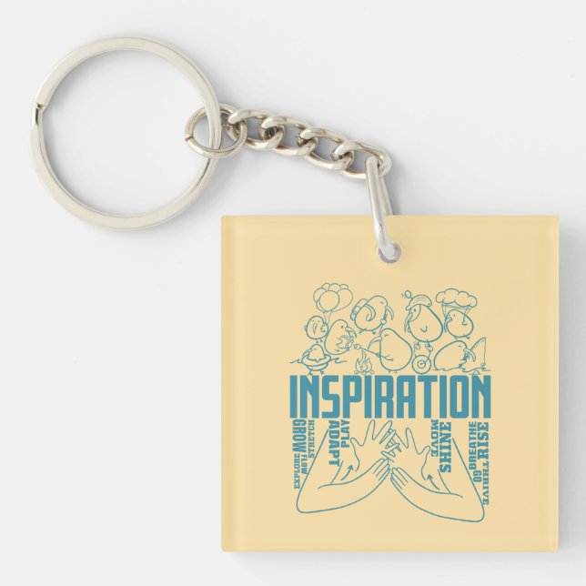 Inspiration - ASL Design Key Ring (Front)