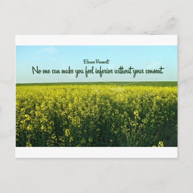 Inspiration by Eleanor Roosevelt Postcard (Front)