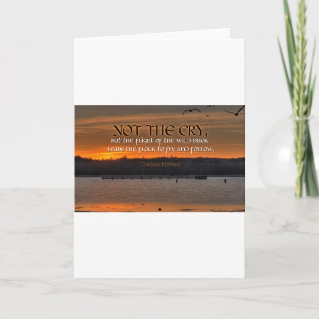 Inspiration -- Chinese Proverb Card (Front)