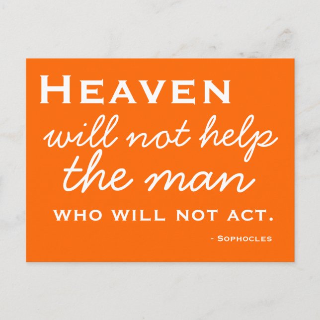 Inspiration - Choose Action - Postcard (Front)