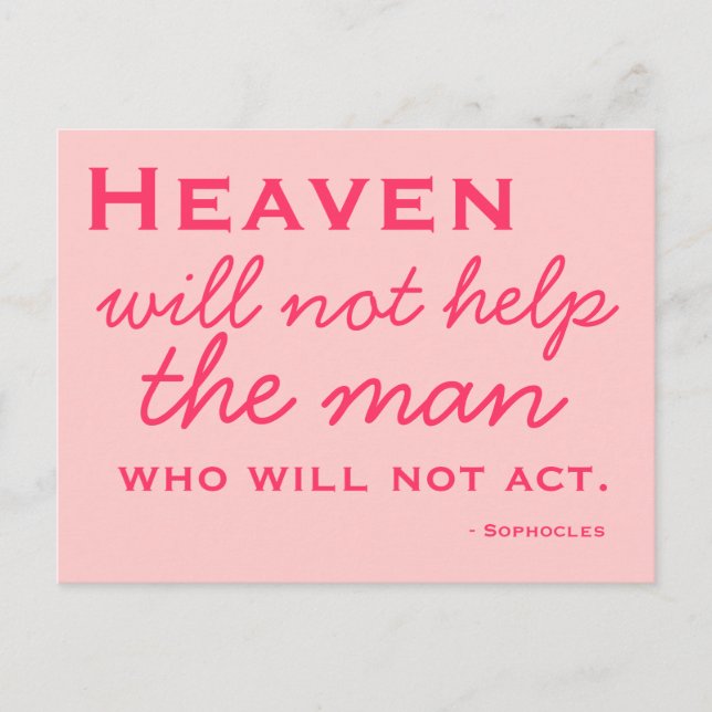 Inspiration - Choose Action - Postcard (Front)