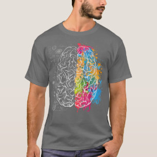 Inspiration Colourful Brain Science & Art Shirt Pr