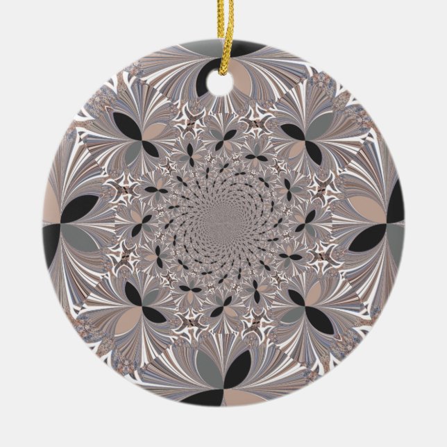 Inspiration Flower Ceramic Tree Decoration (Front)