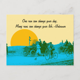 Inspiration for Runner Jogger Running Race 1916 Po Postcard