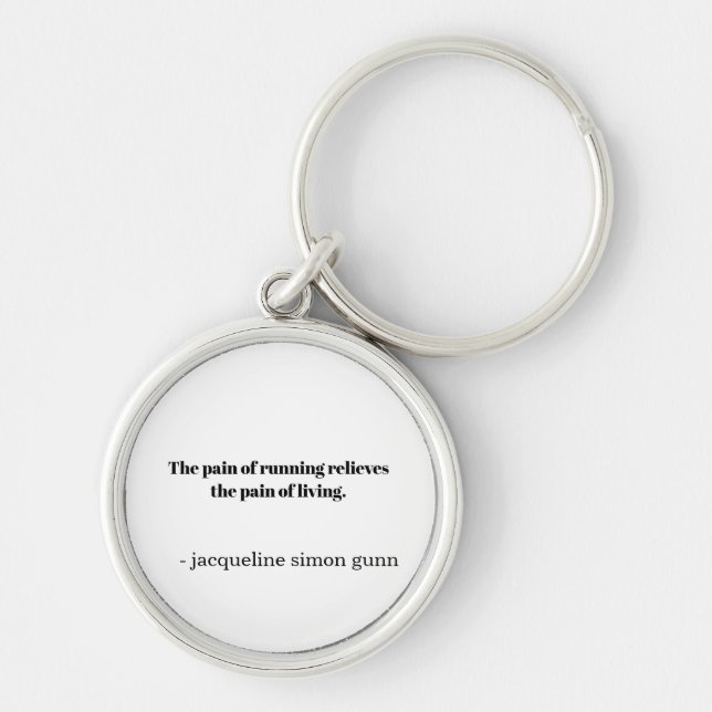 Inspiration for runners  key ring (Front)